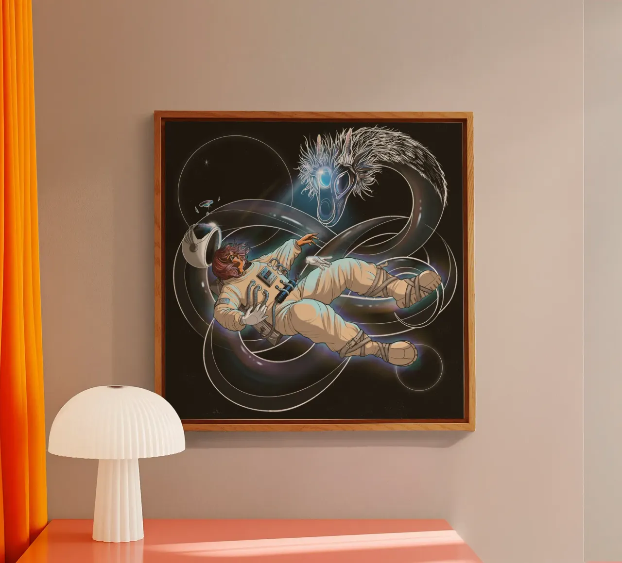 Space Dragon plexiglass da Anny Addams