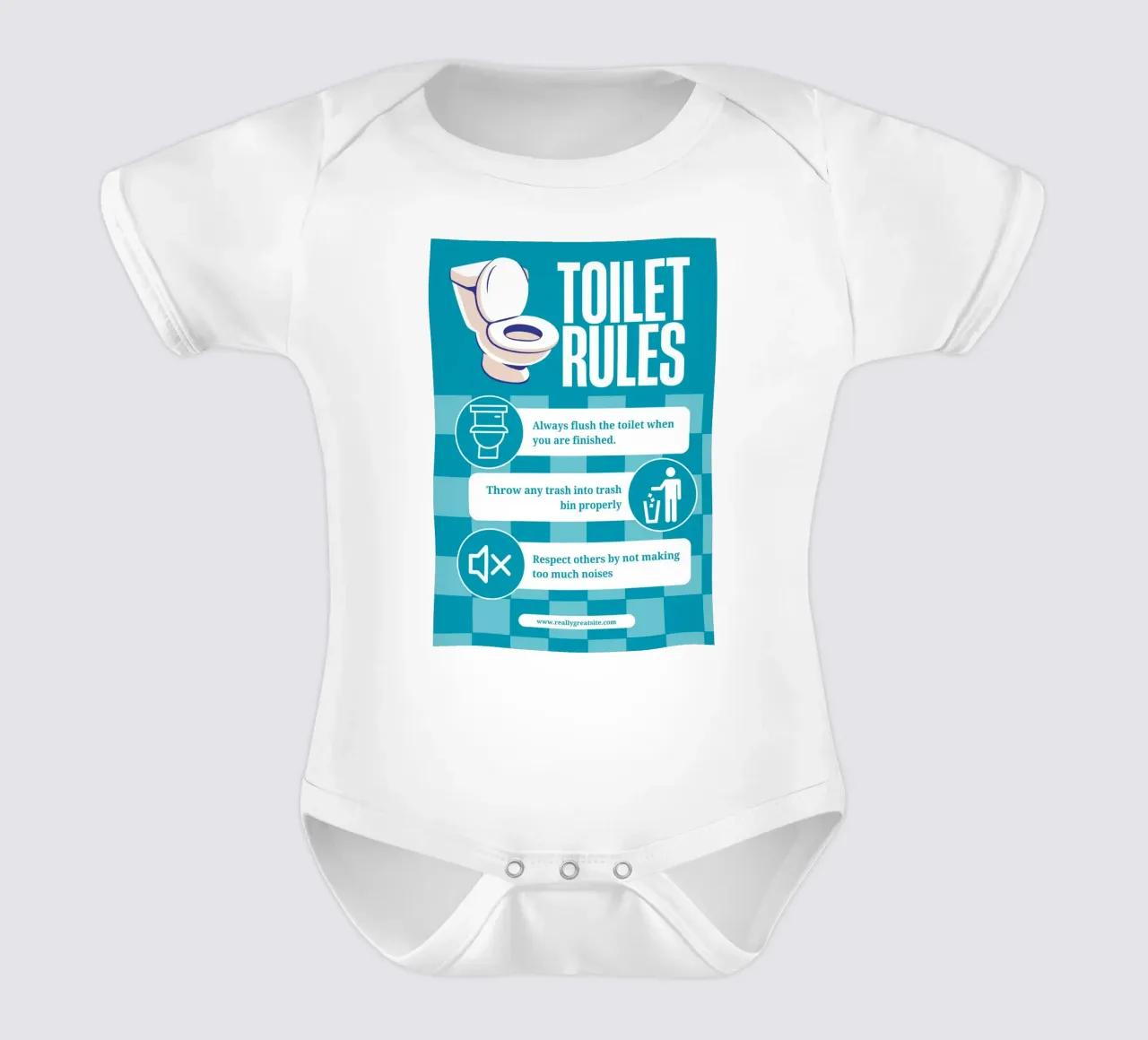 Regole della toilette body neonato maniche corte da mazzihanq