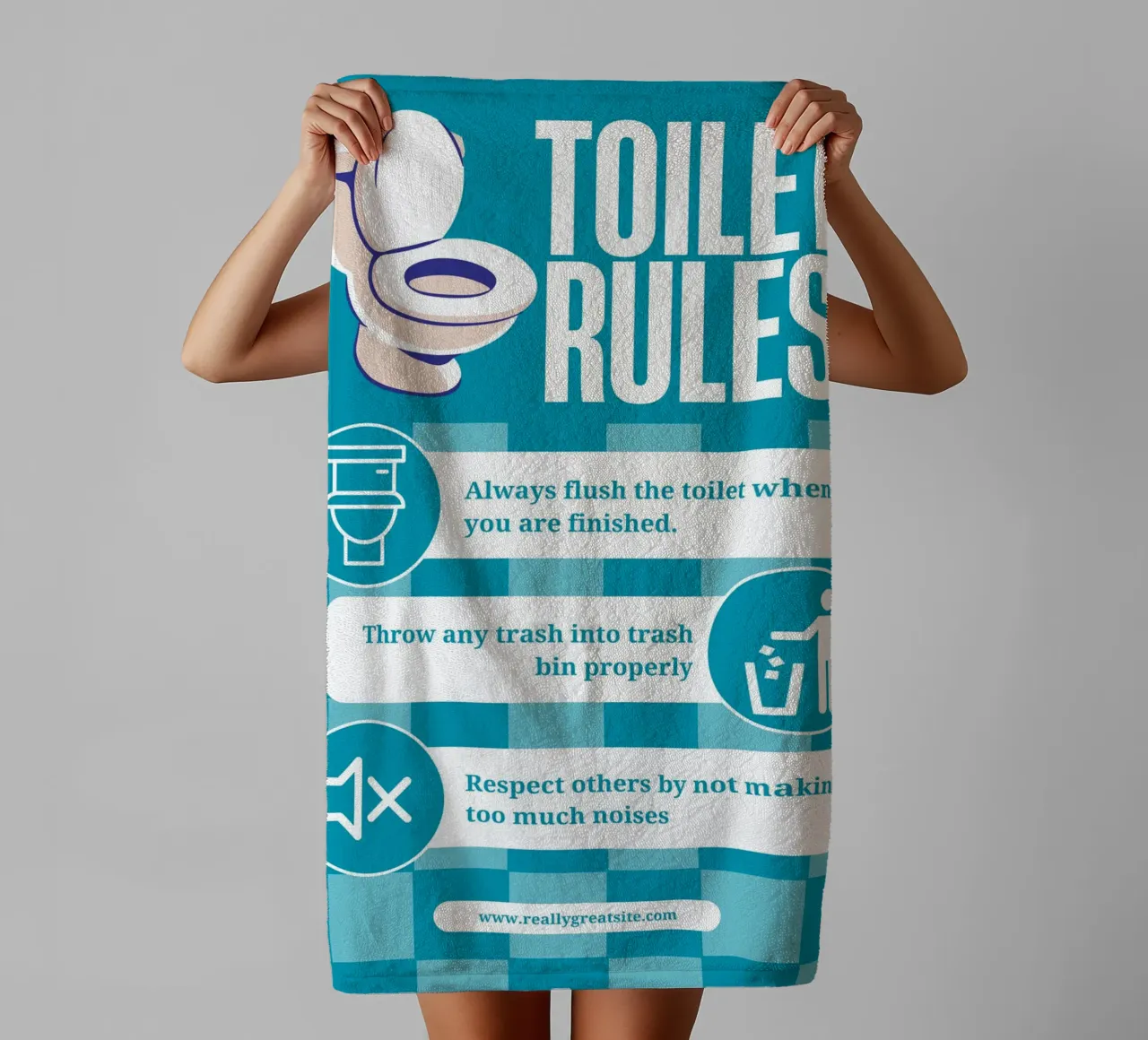Regole della toilette asciugamano da bagno da mazzihanq