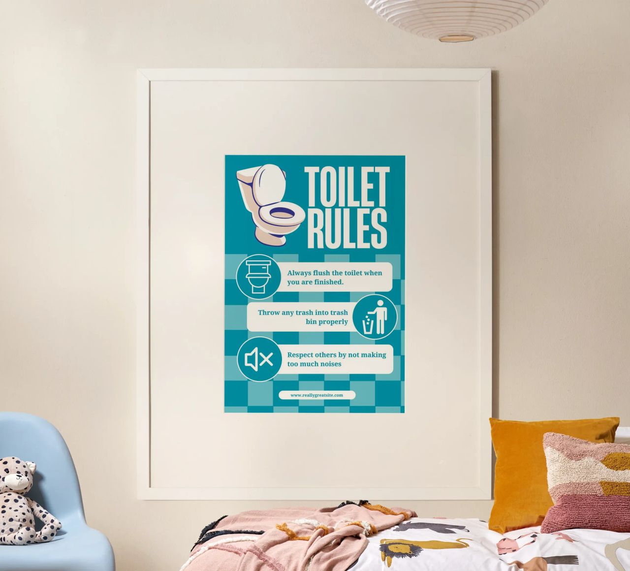Toilet Rules poster by mazzihanq