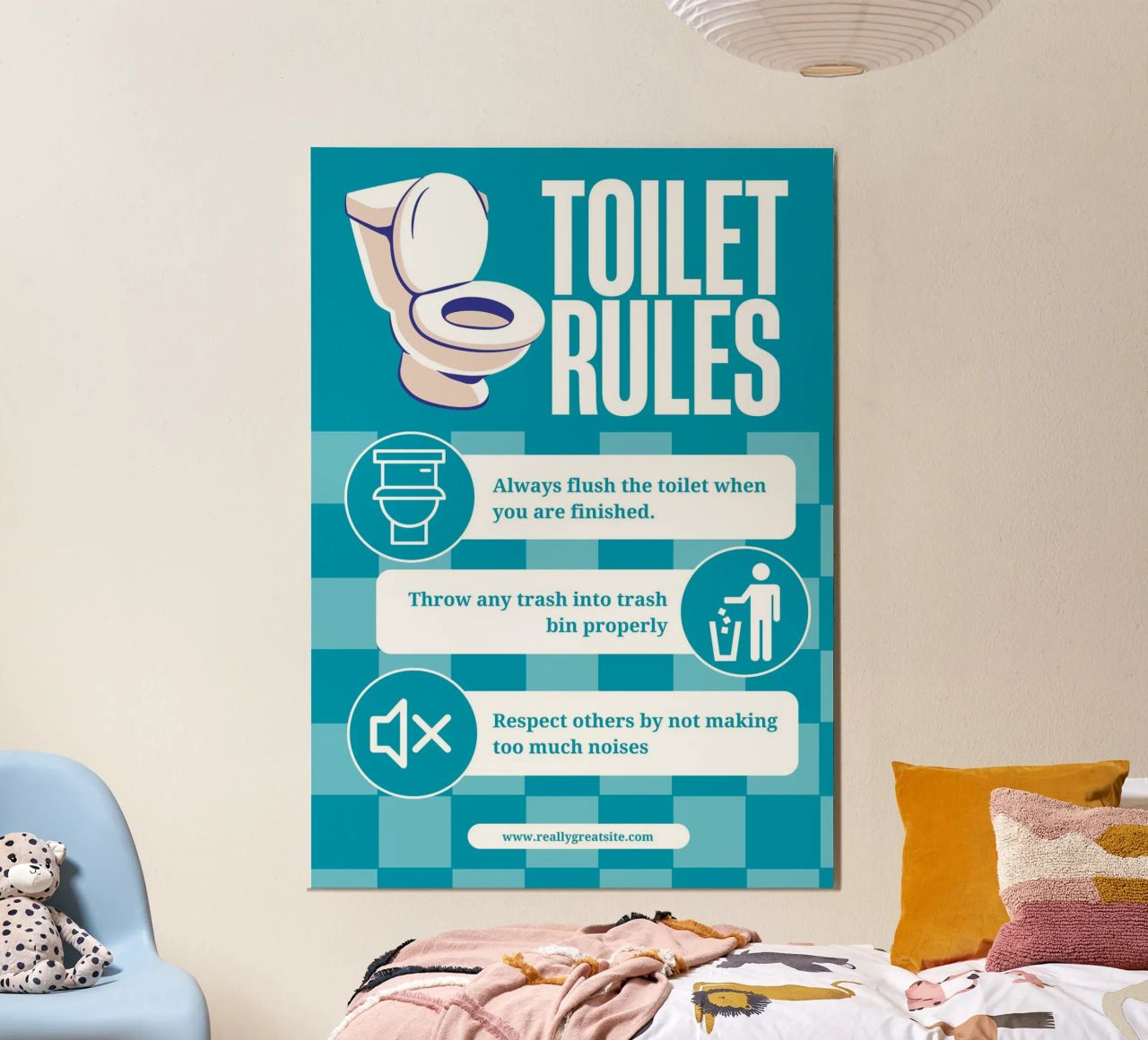 Toilet Rules poster by mazzihanq