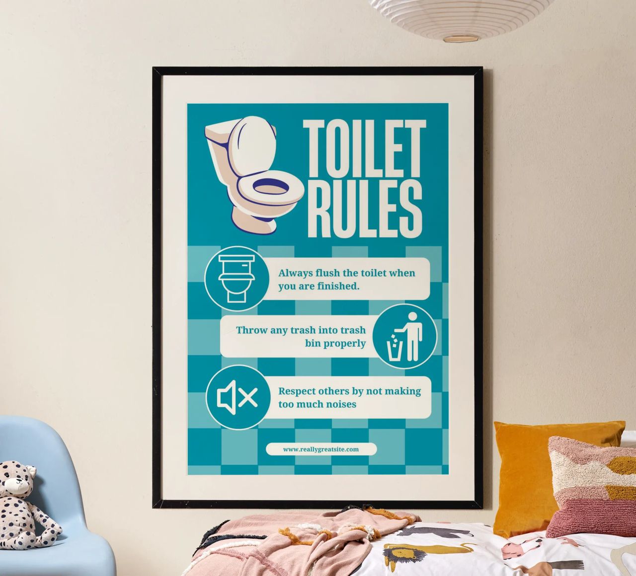 Toilet Rules poster by mazzihanq