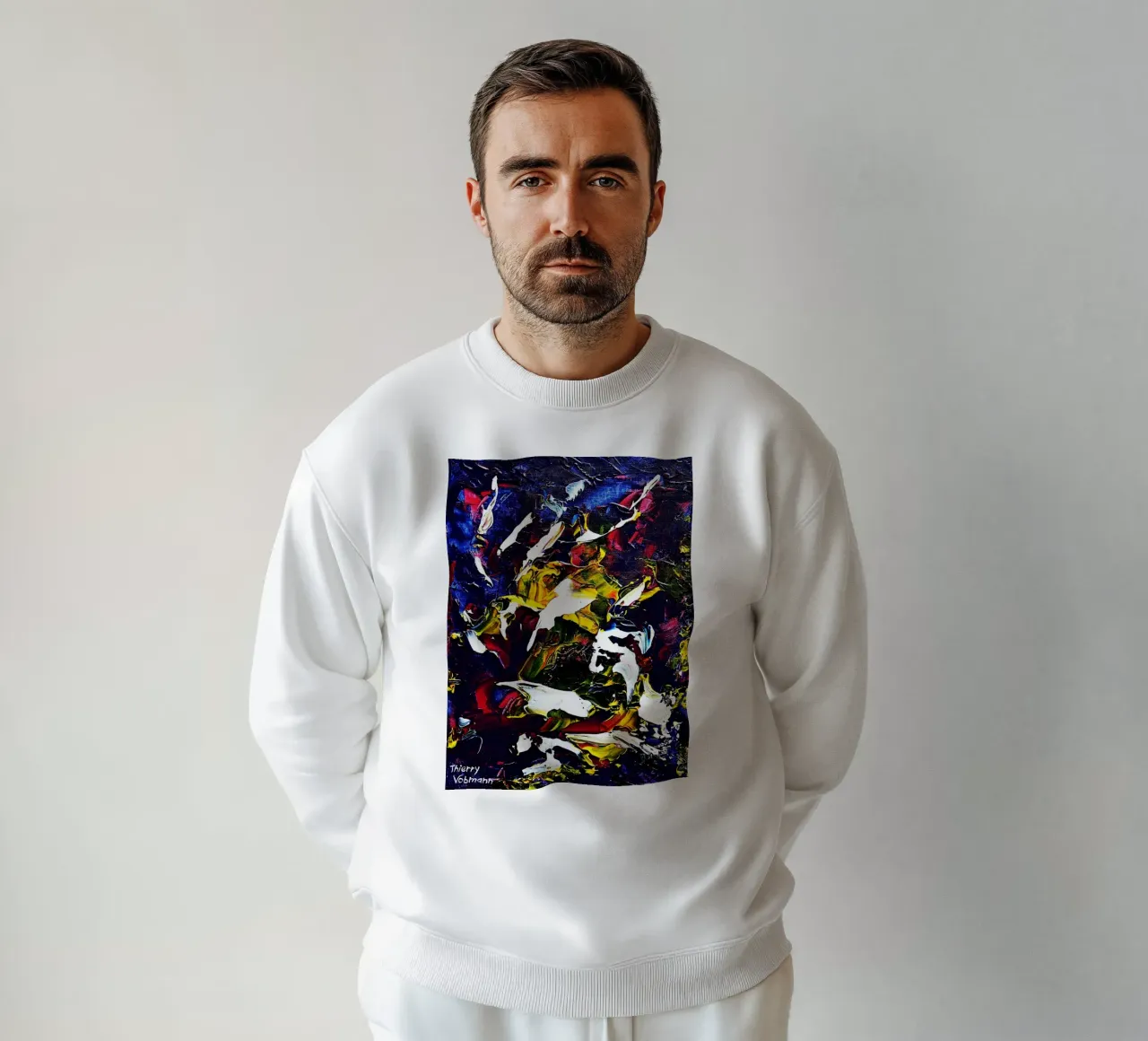 ABSTRACT FIGURE 5 felpa da Thierry Vobmann Abstract painting