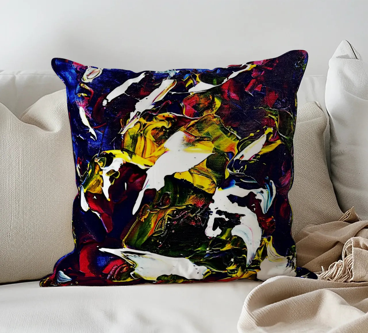 ABSTRACT FIGURE 5 cuscino da Thierry Vobmann Abstract painting