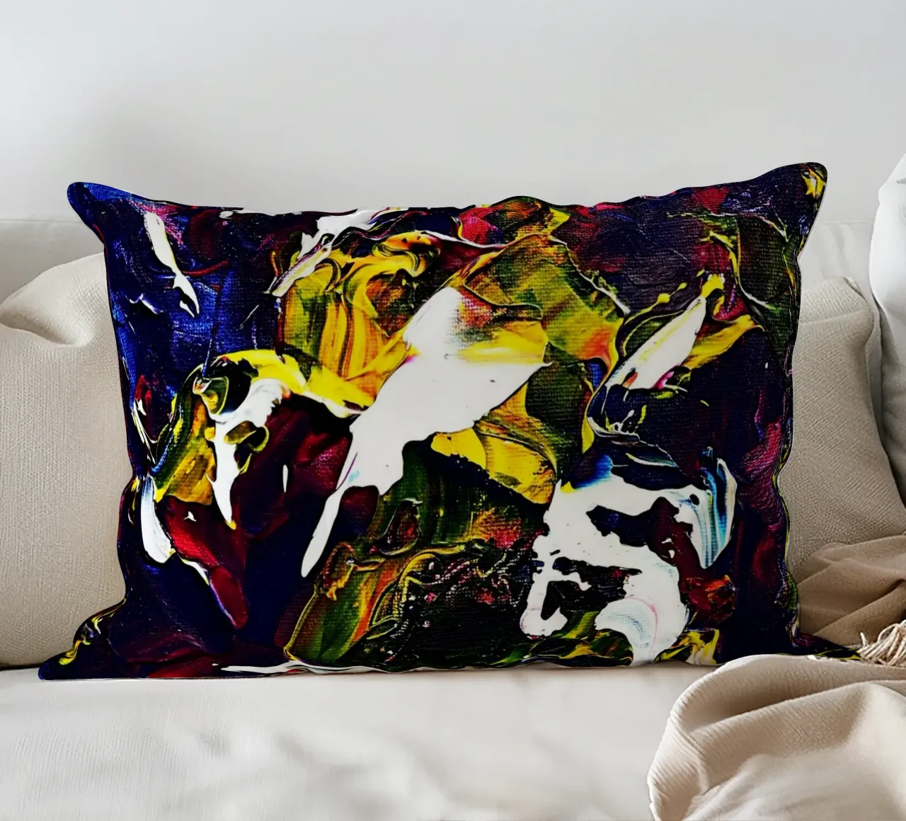 ABSTRACT FIGURE 5 cuscino da Thierry Vobmann Abstract painting