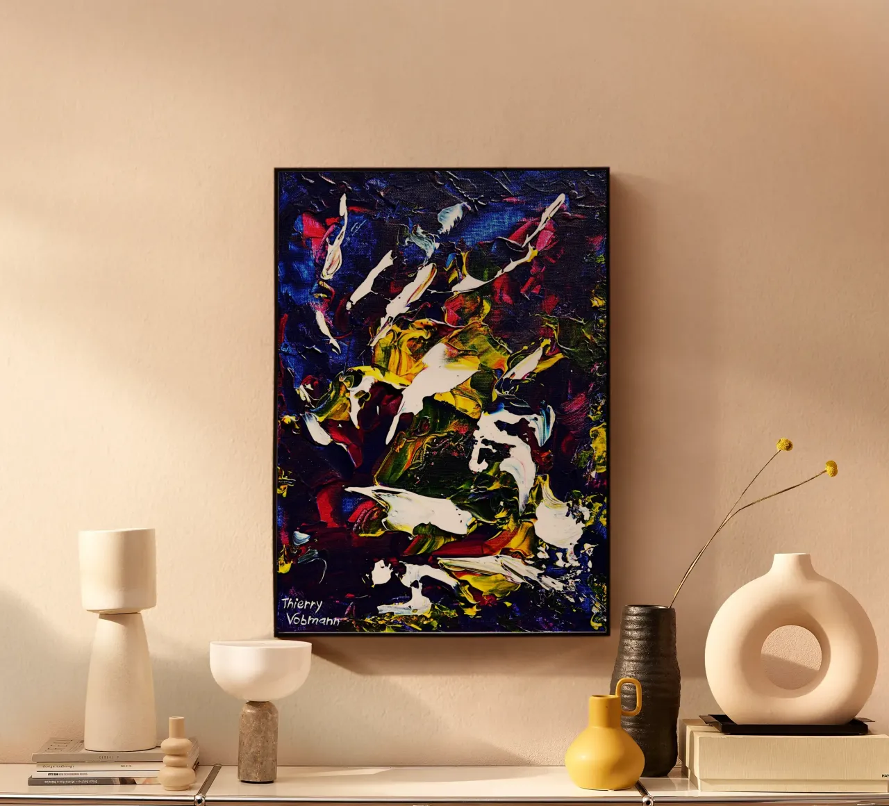 ABSTRACT FIGURE 5 plexiglass da Thierry Vobmann Abstract painting