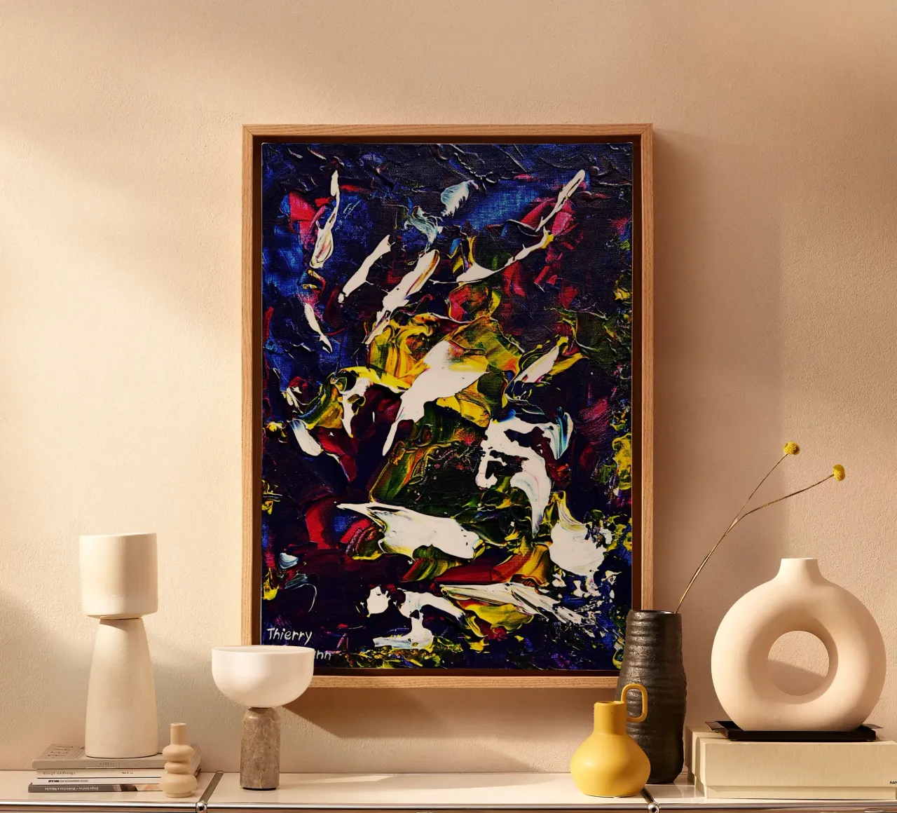 ABSTRACT FIGURE 5 tela da Thierry Vobmann Abstract painting