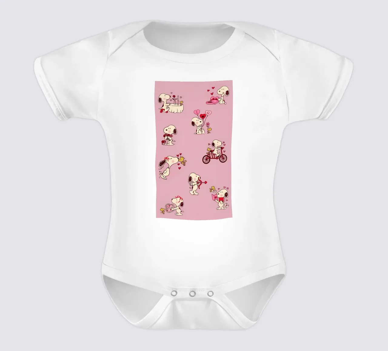 snoopers short-sleeve baby romper by bonglantrungmuoi