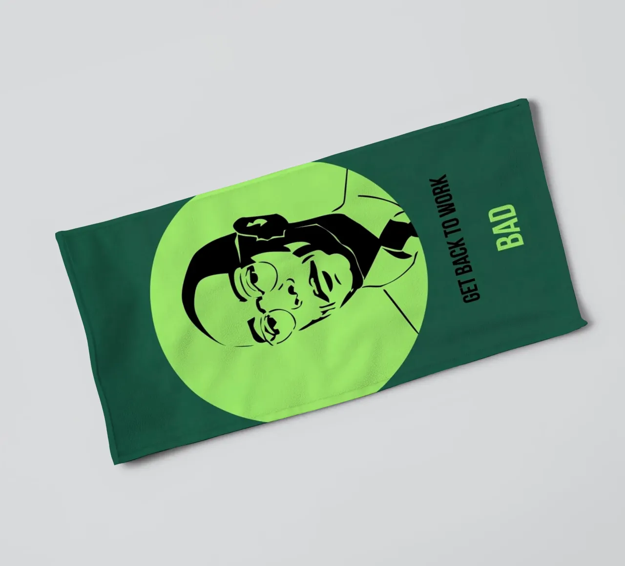 Bad Poster 4 towel by Naxart