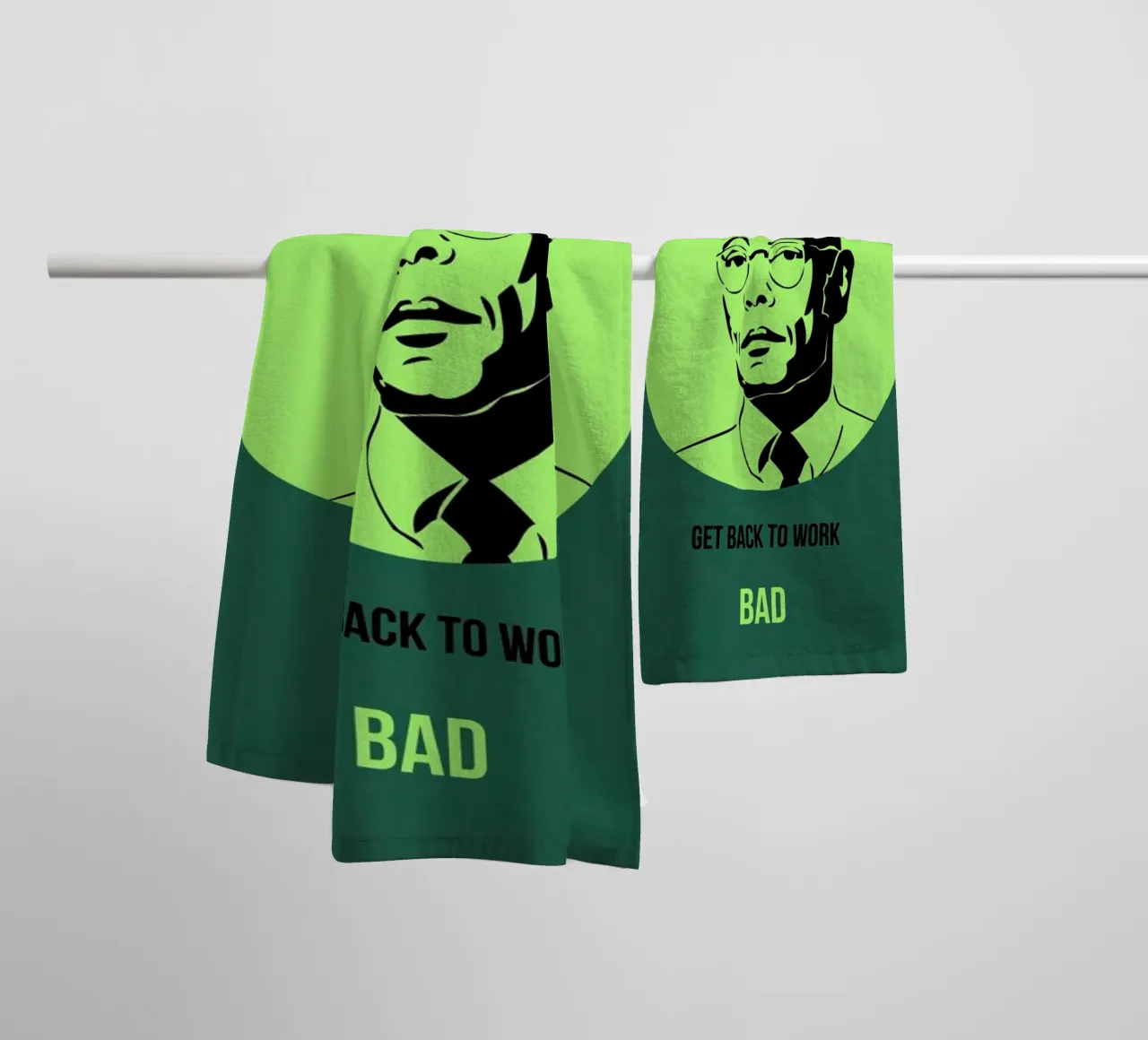 Bad Poster 4 towel by Naxart