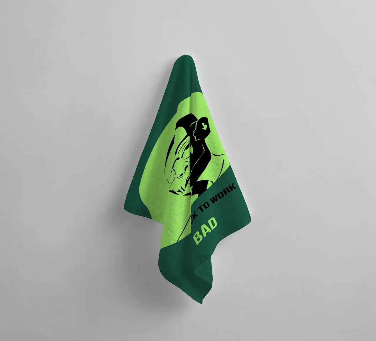 Bad Poster 4 towel by Naxart