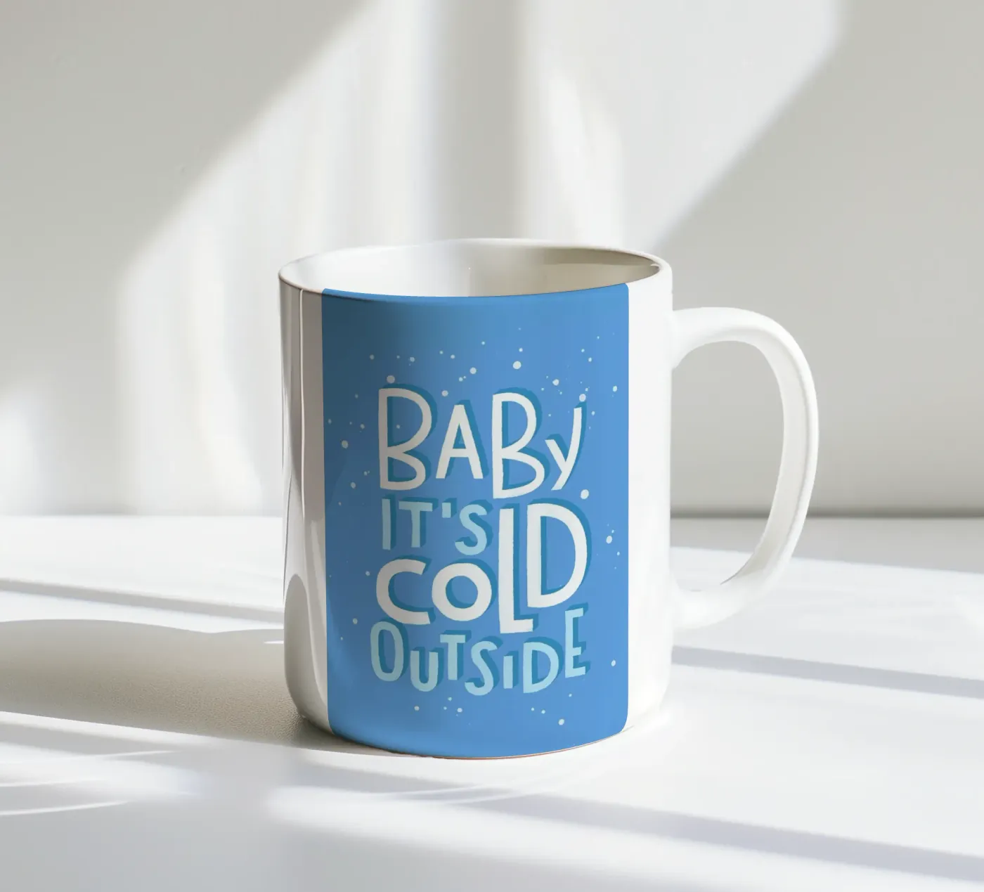 Cold Outside ceramic mug by Summerchamps