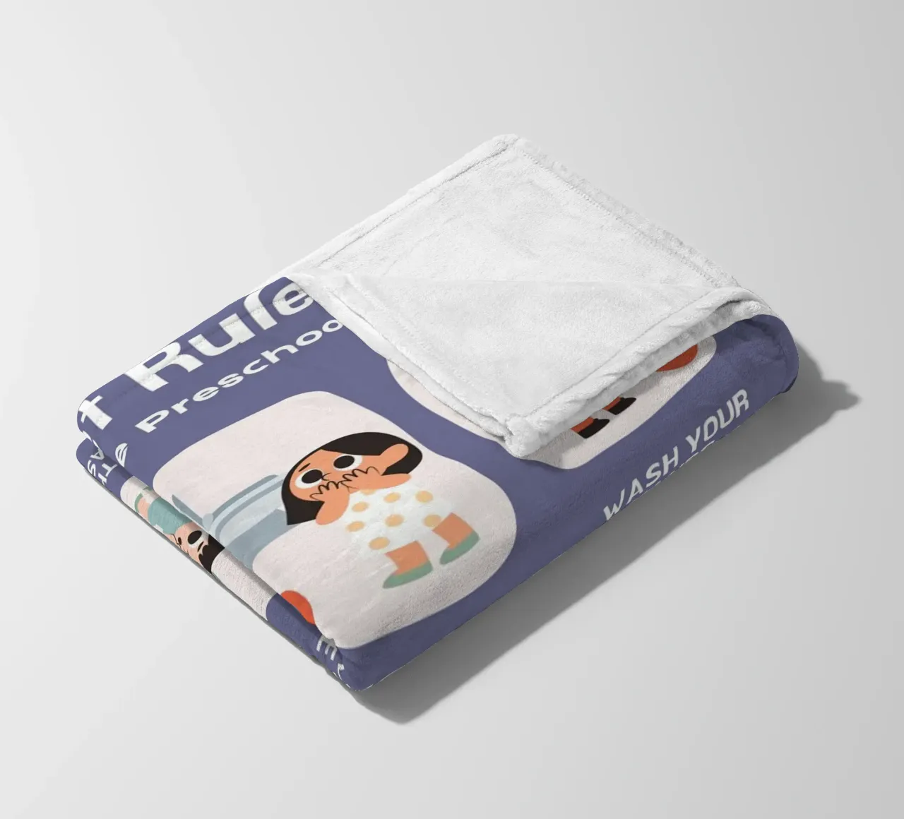 Toilet Rules plaid polaire de mazzihanq