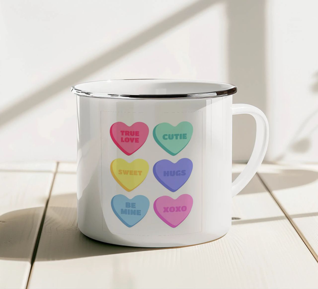 amore vero dolcezza tazza in smalto da mazzihanq
