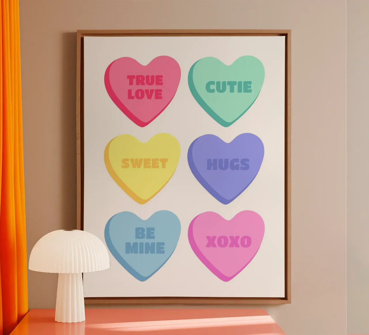 Wahre Liebe Süßer Leinwand mit Schattenfugenrahmen von mazzihanq