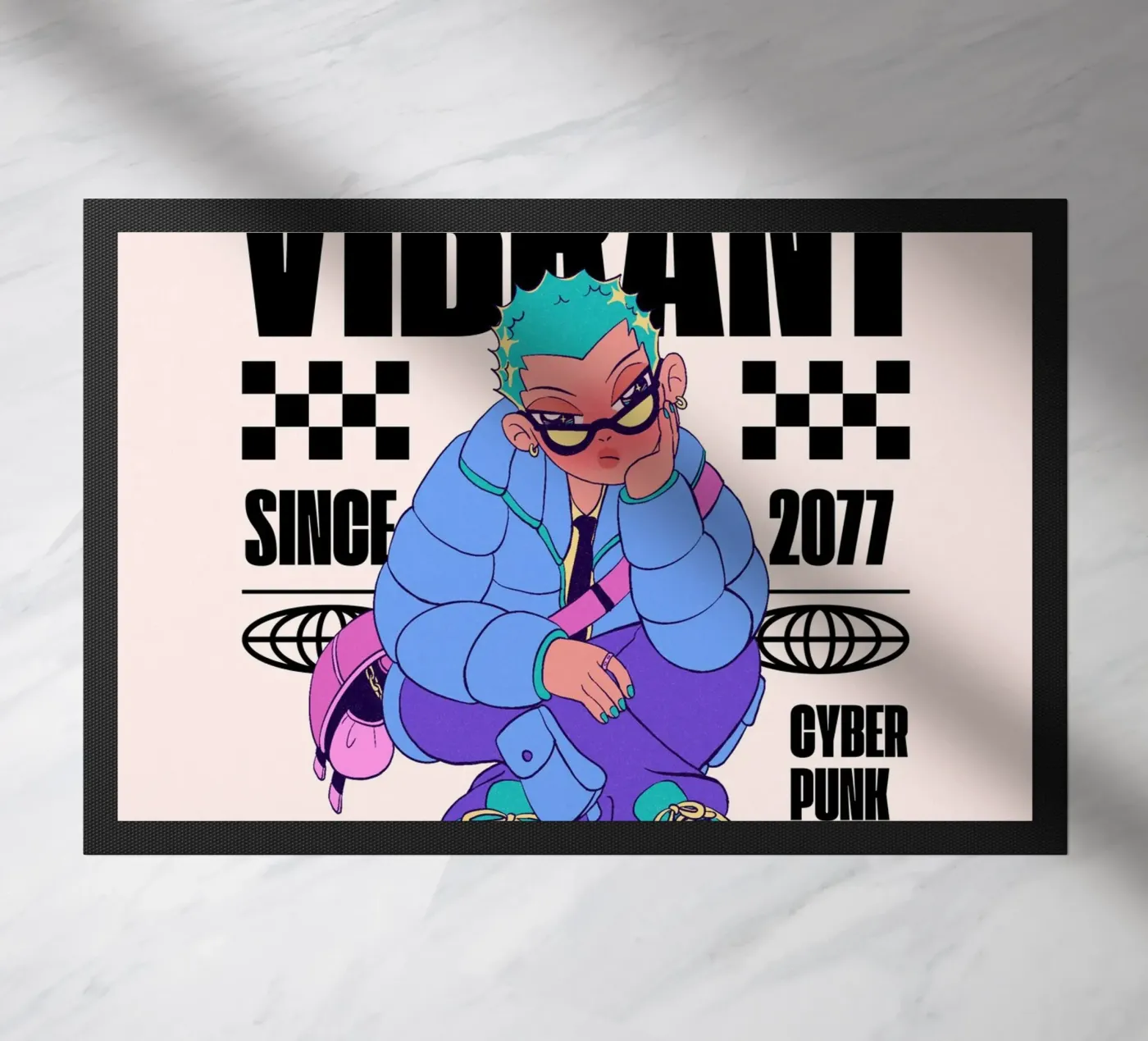 vibrant doormat by mazzihanq