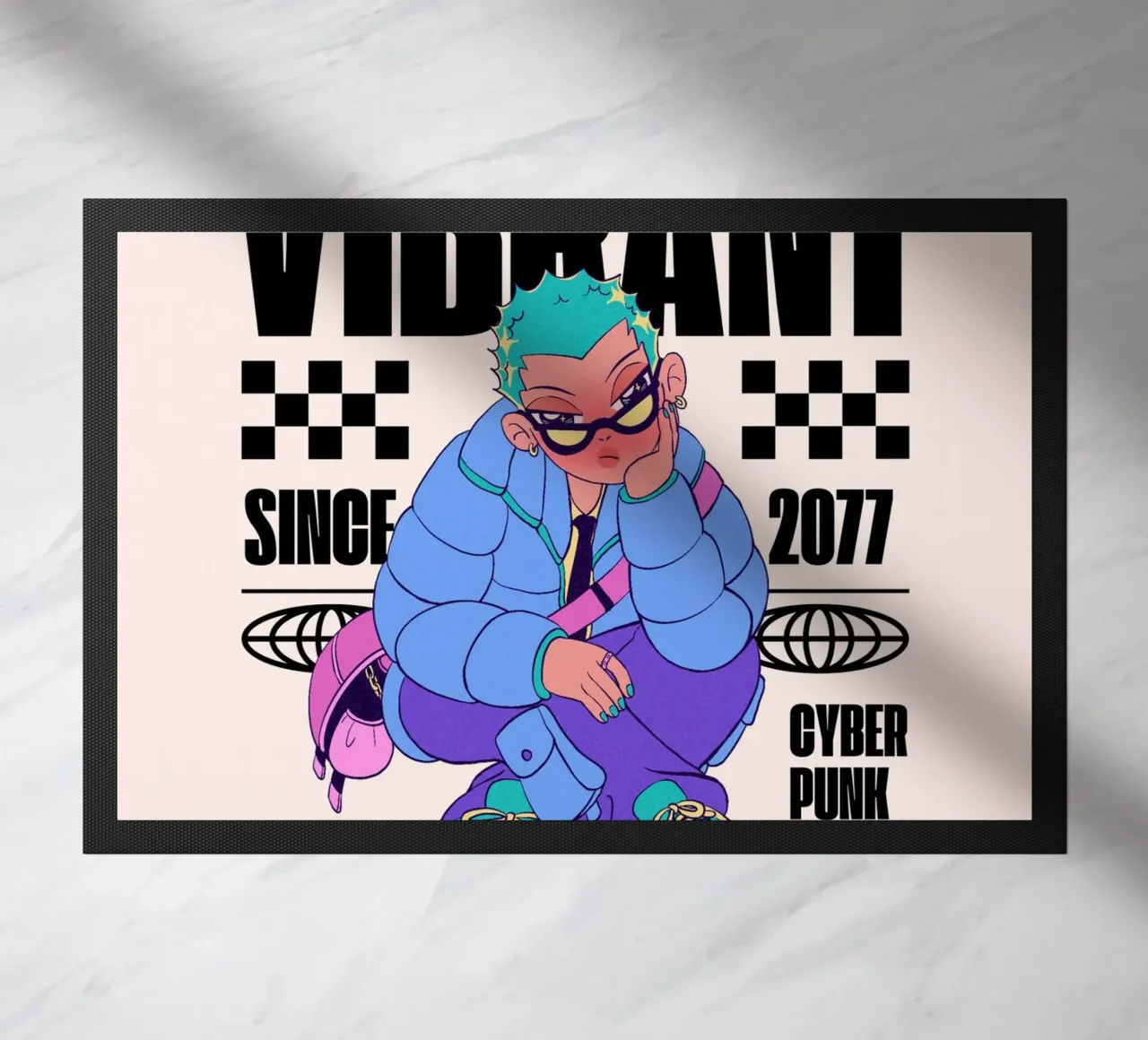 vibrant doormat by mazzihanq