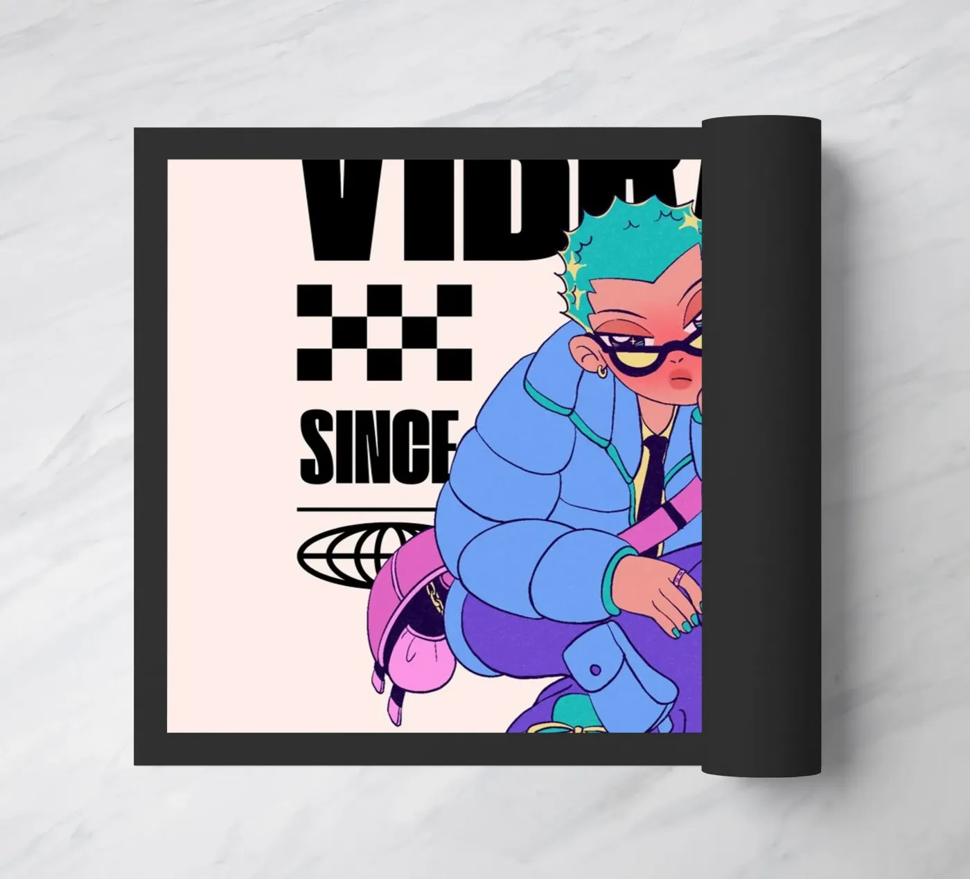 vibrant doormat by mazzihanq