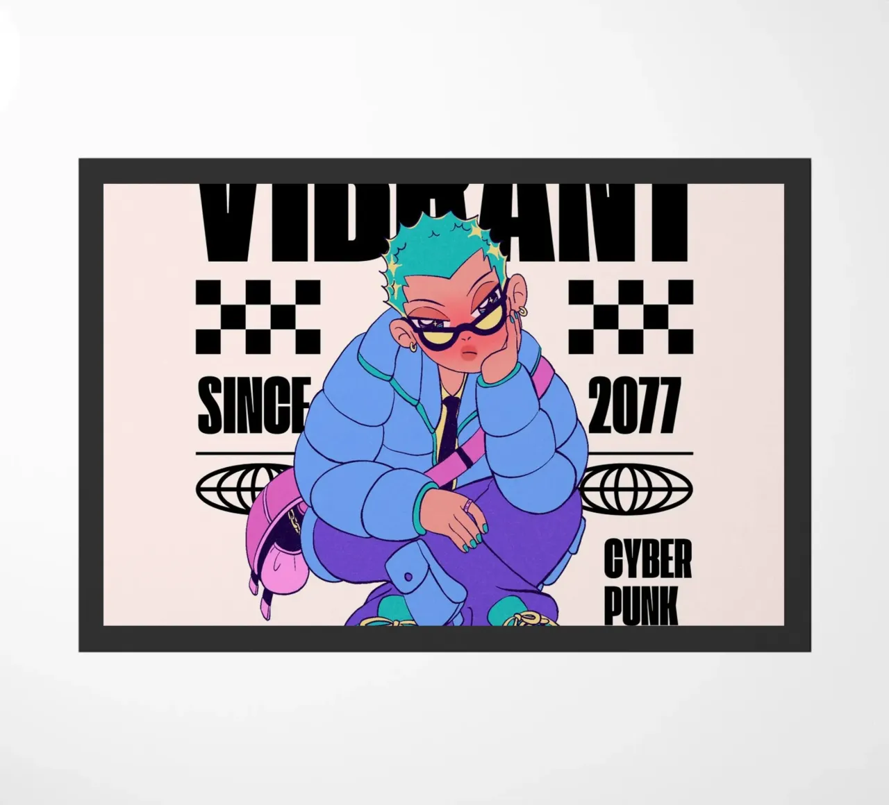 vibrant doormat by mazzihanq