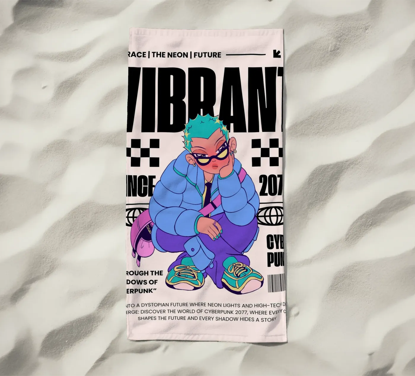 vibrant strandhanddoek van mazzihanq
