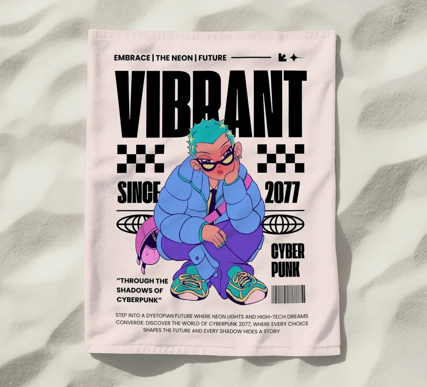 vibrant strandhanddoek van mazzihanq