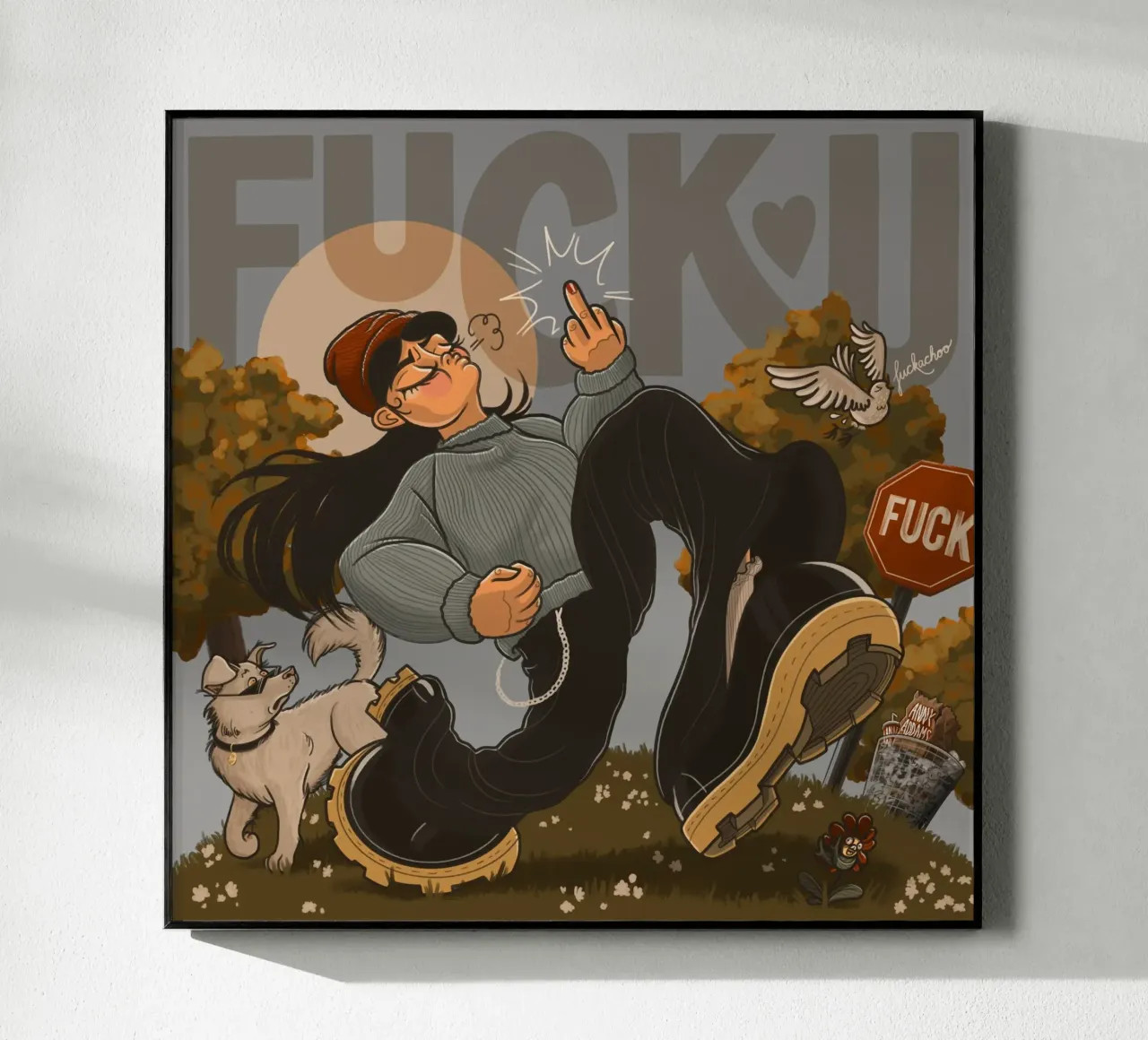 F You plexiglass da Anny Addams