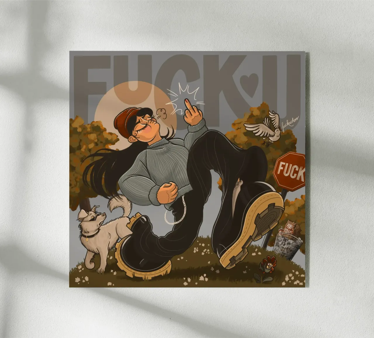 F You plexiglass da Anny Addams