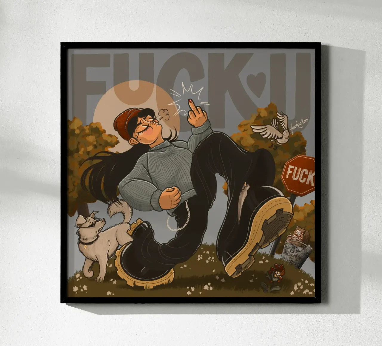 F You poster da Anny Addams