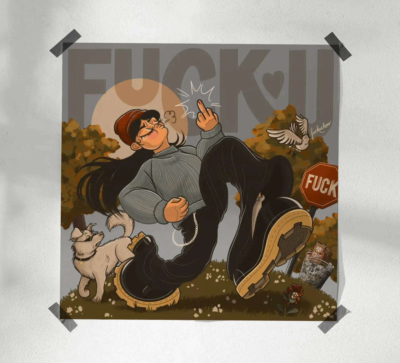 F You poster da Anny Addams