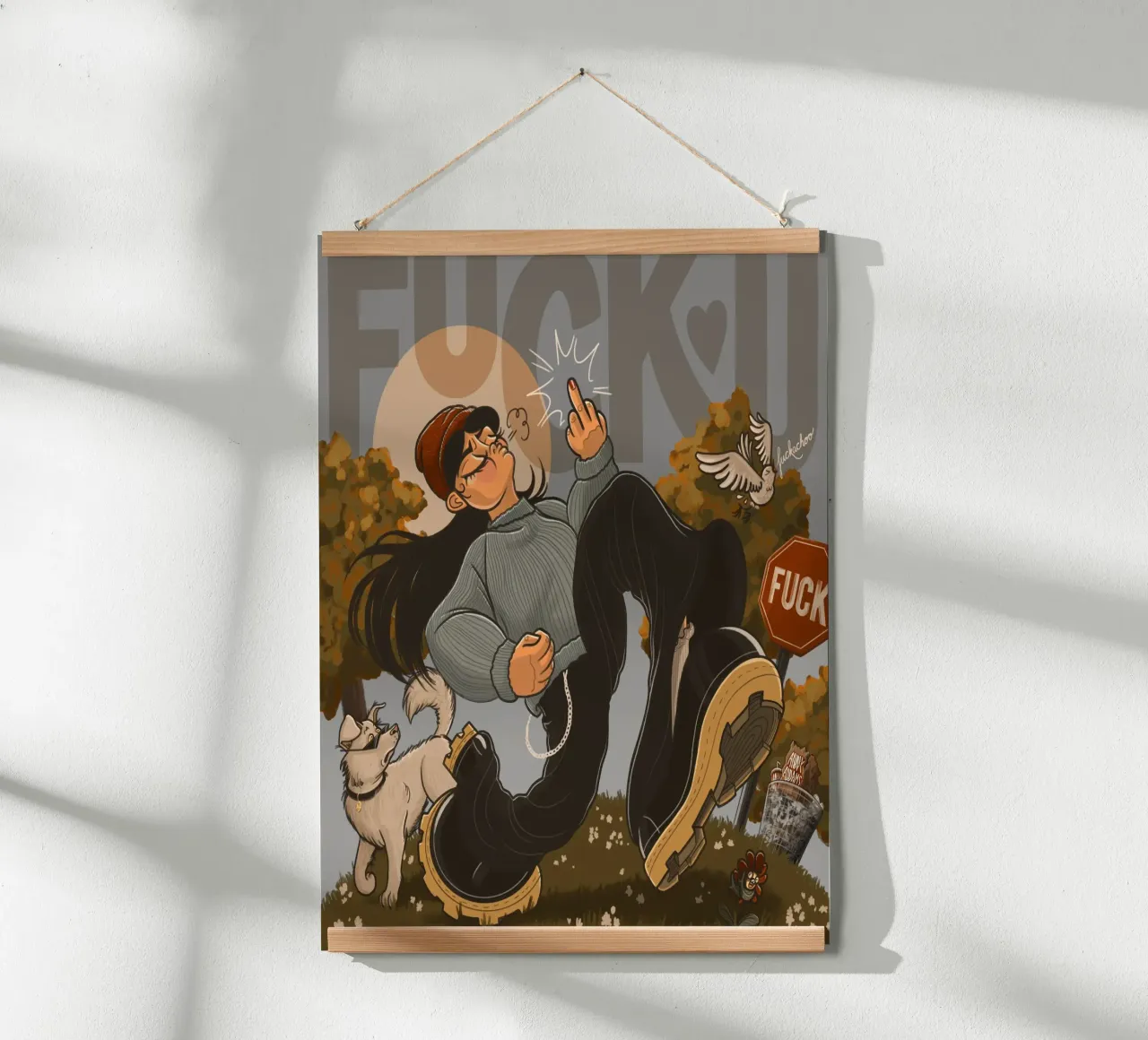 F You poster da Anny Addams