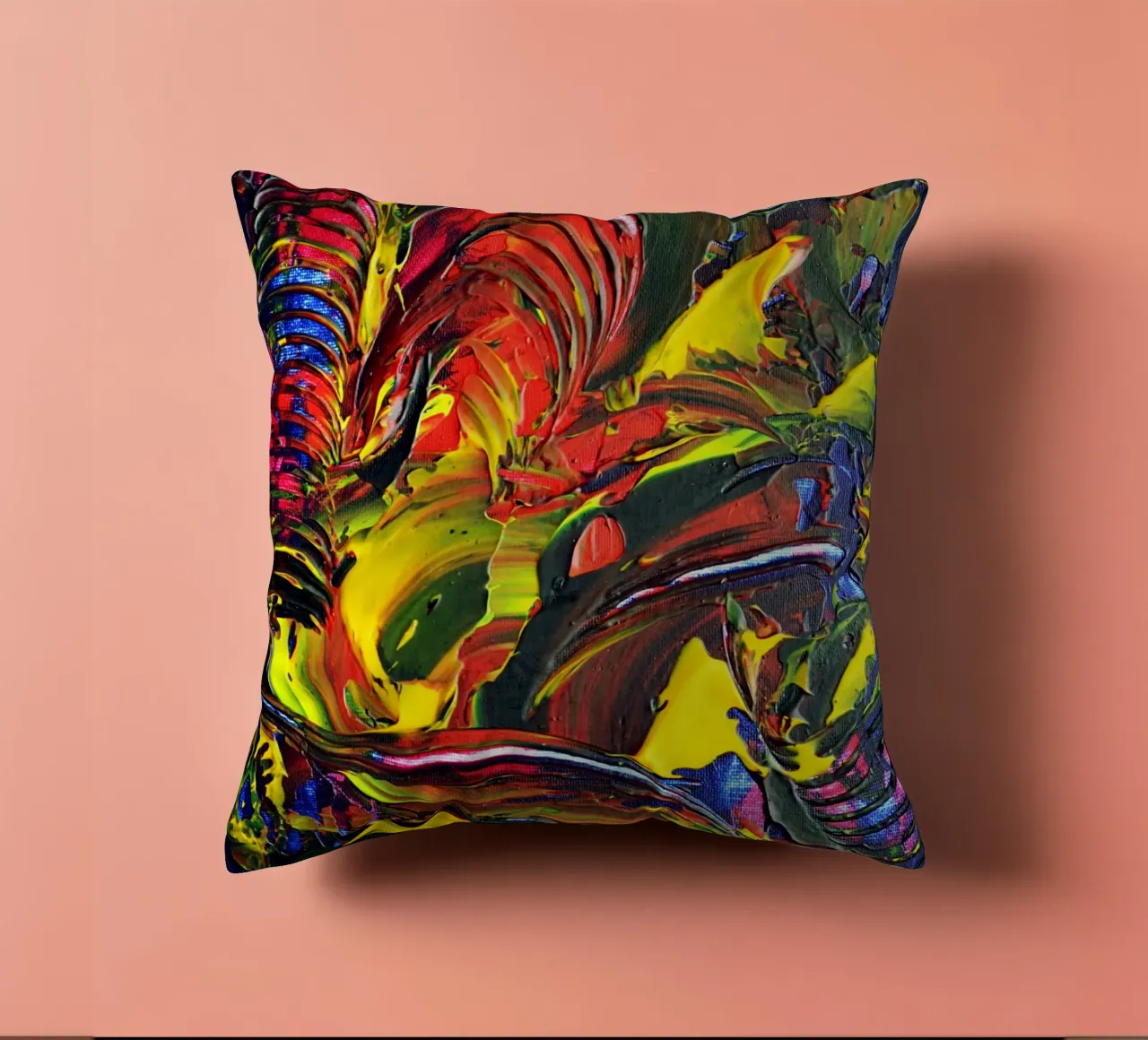 ABSTRACT FIGURE 6 cuscino da Thierry Vobmann Abstract painting