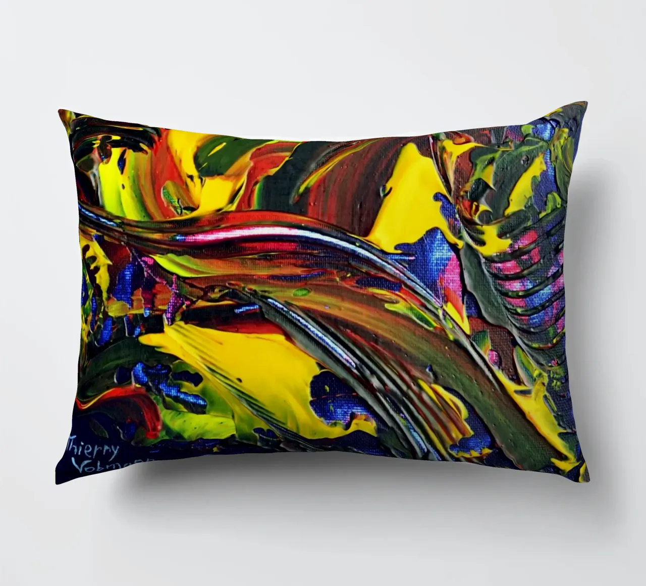 ABSTRACT FIGURE 6 cuscino da Thierry Vobmann Abstract painting