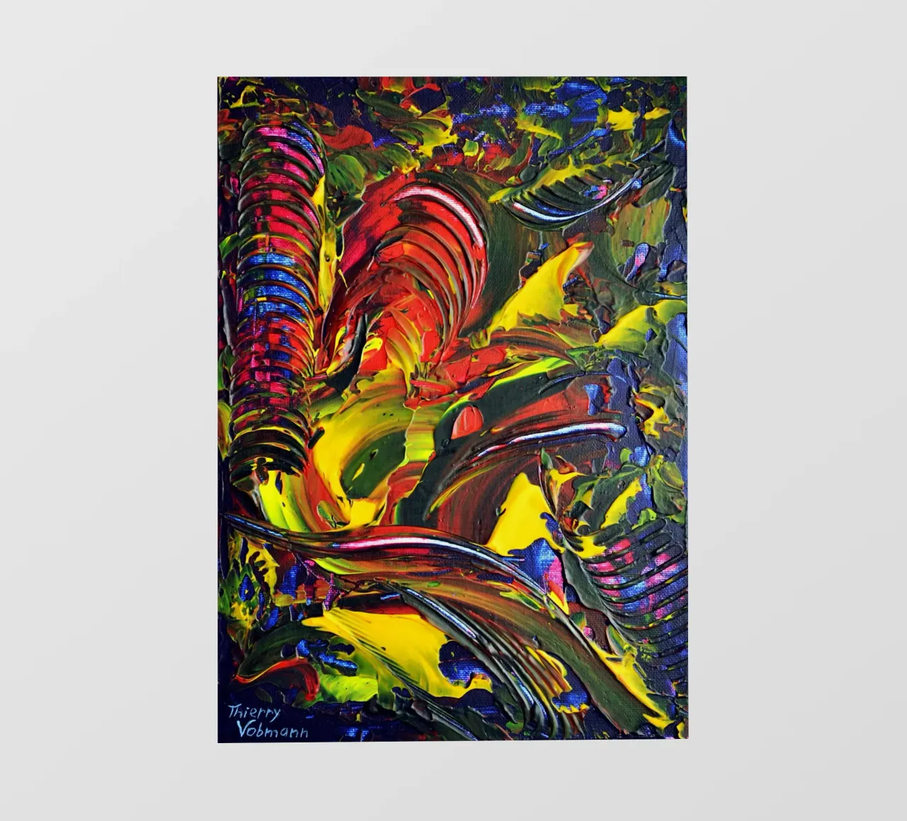 ABSTRACT FIGURE 6 pellicola backlit da Thierry Vobmann Abstract painting
