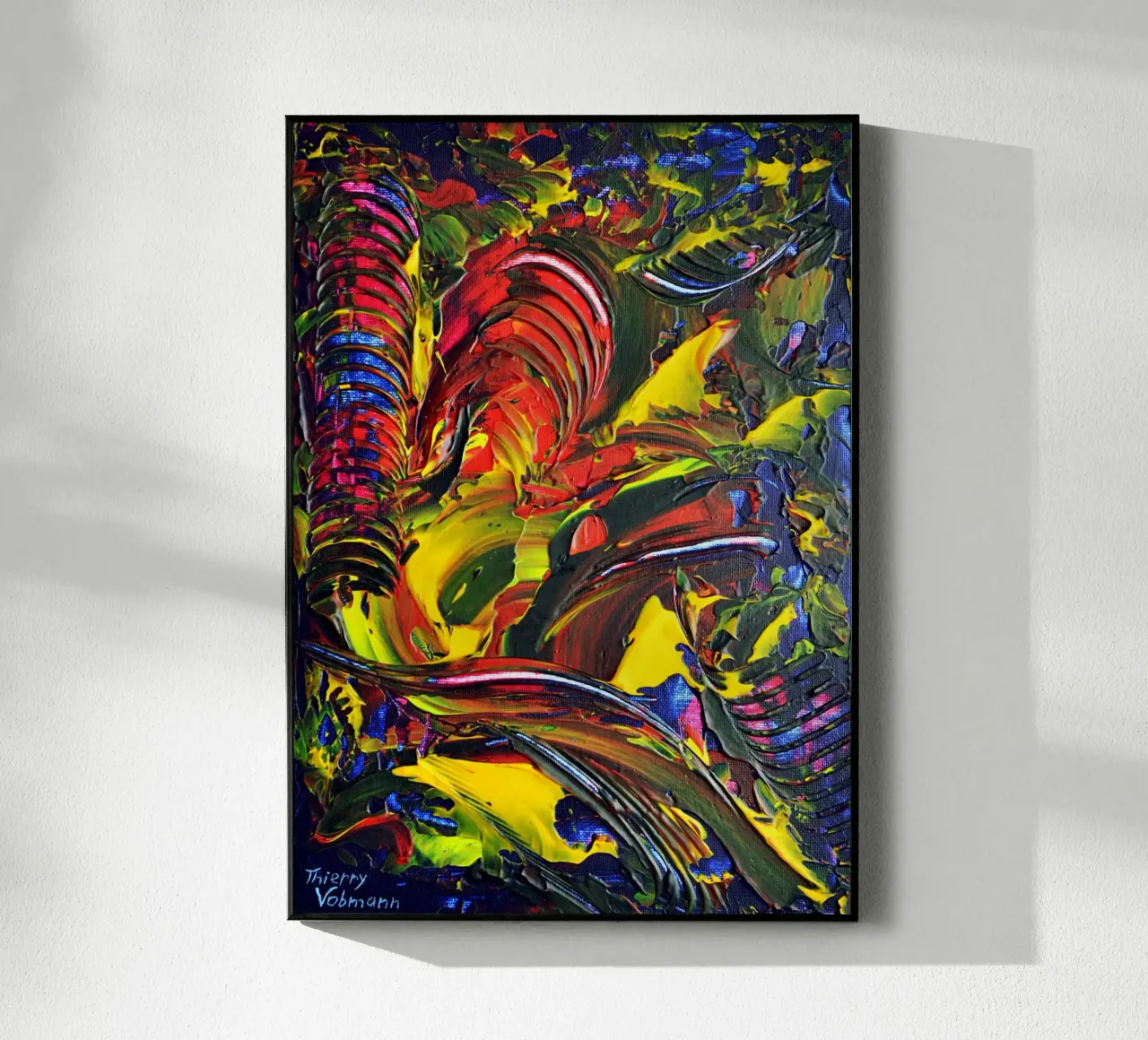 ABSTRACT FIGURE 6 plexiglass da Thierry Vobmann Abstract painting