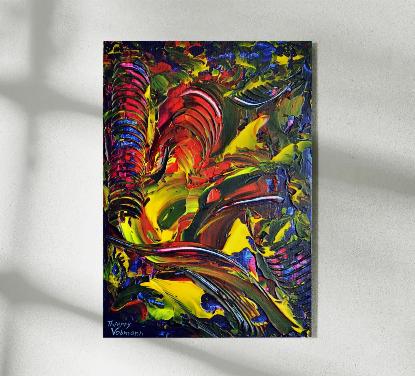 ABSTRACT FIGURE 6 plexiglass da Thierry Vobmann Abstract painting