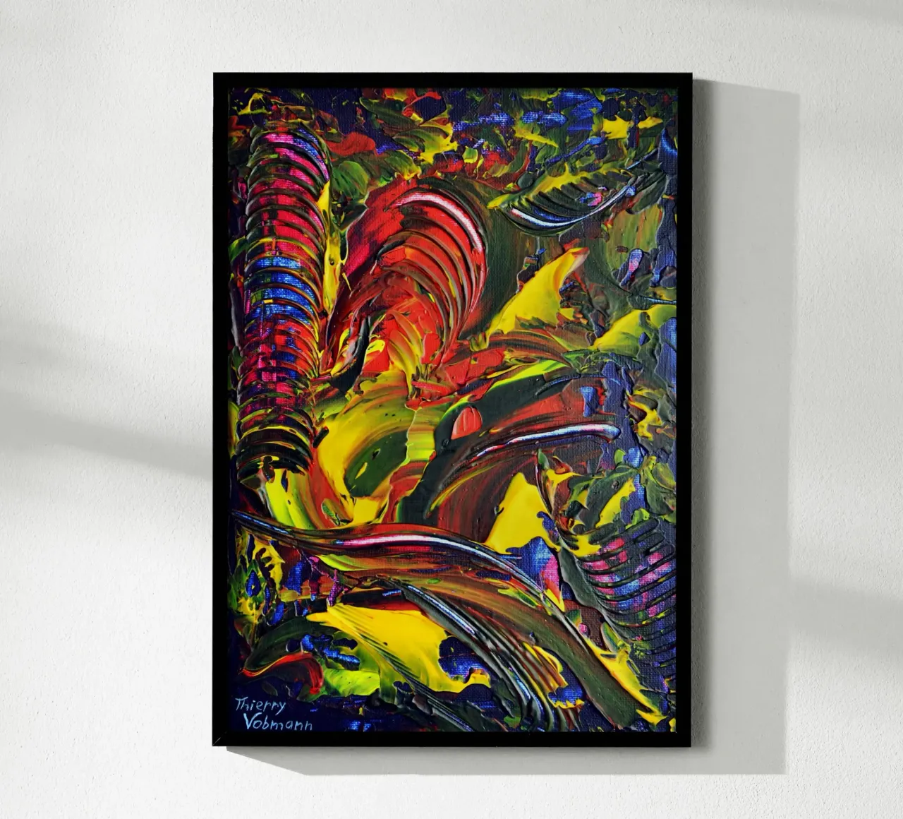 ABSTRACT FIGURE 6 carta hahnemühle da Thierry Vobmann Abstract painting