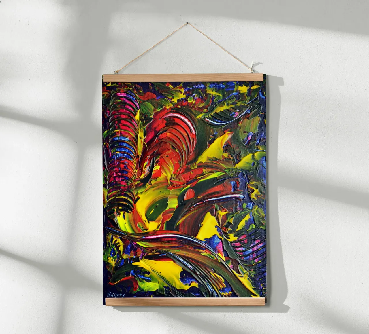 ABSTRACT FIGURE 6 carta hahnemühle da Thierry Vobmann Abstract painting