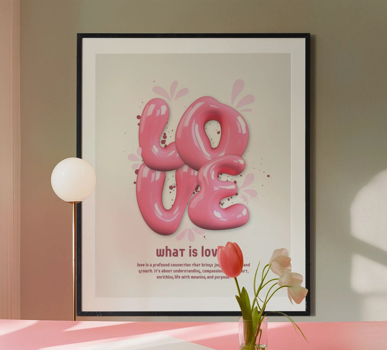 What is love poster by mazzihanq