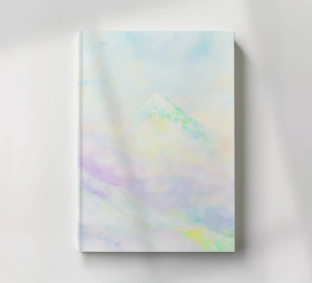 Watercolour Pastel Mountain Japan notebook by Nikis Art Studio