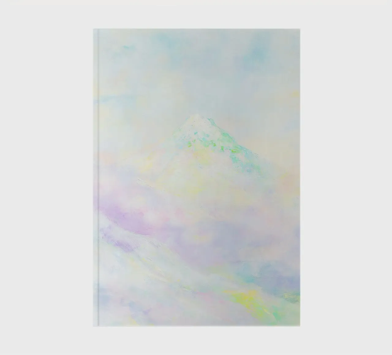 Watercolour Pastel Mountain Japan notebook by Nikis Art Studio