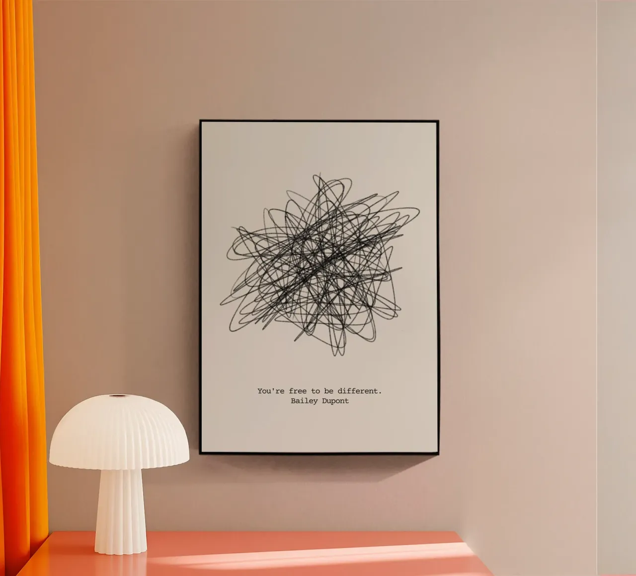 Vous êtes libre d'être différent plexiglas de mazzihanq