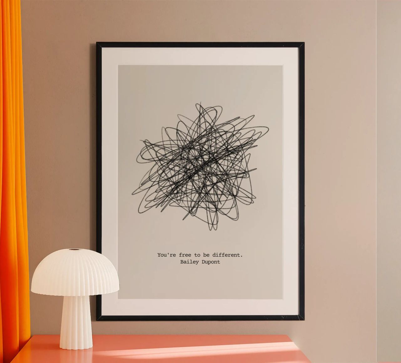 You're free to be different poster by mazzihanq