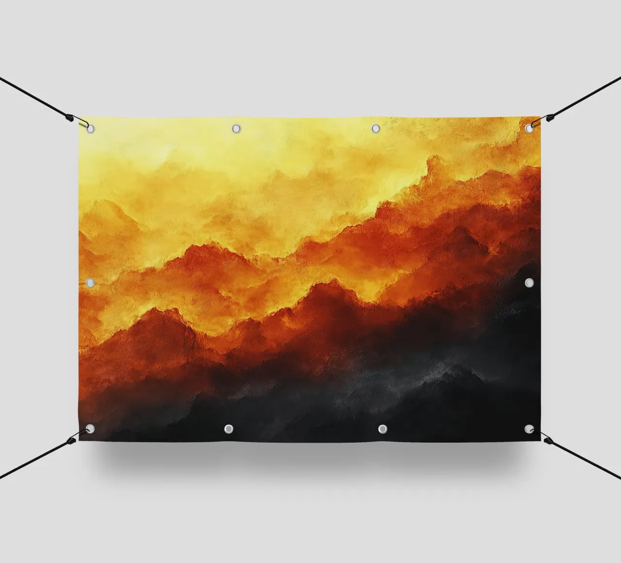 Cielo di fuoco telo in pvc da Nikis Art Studio
