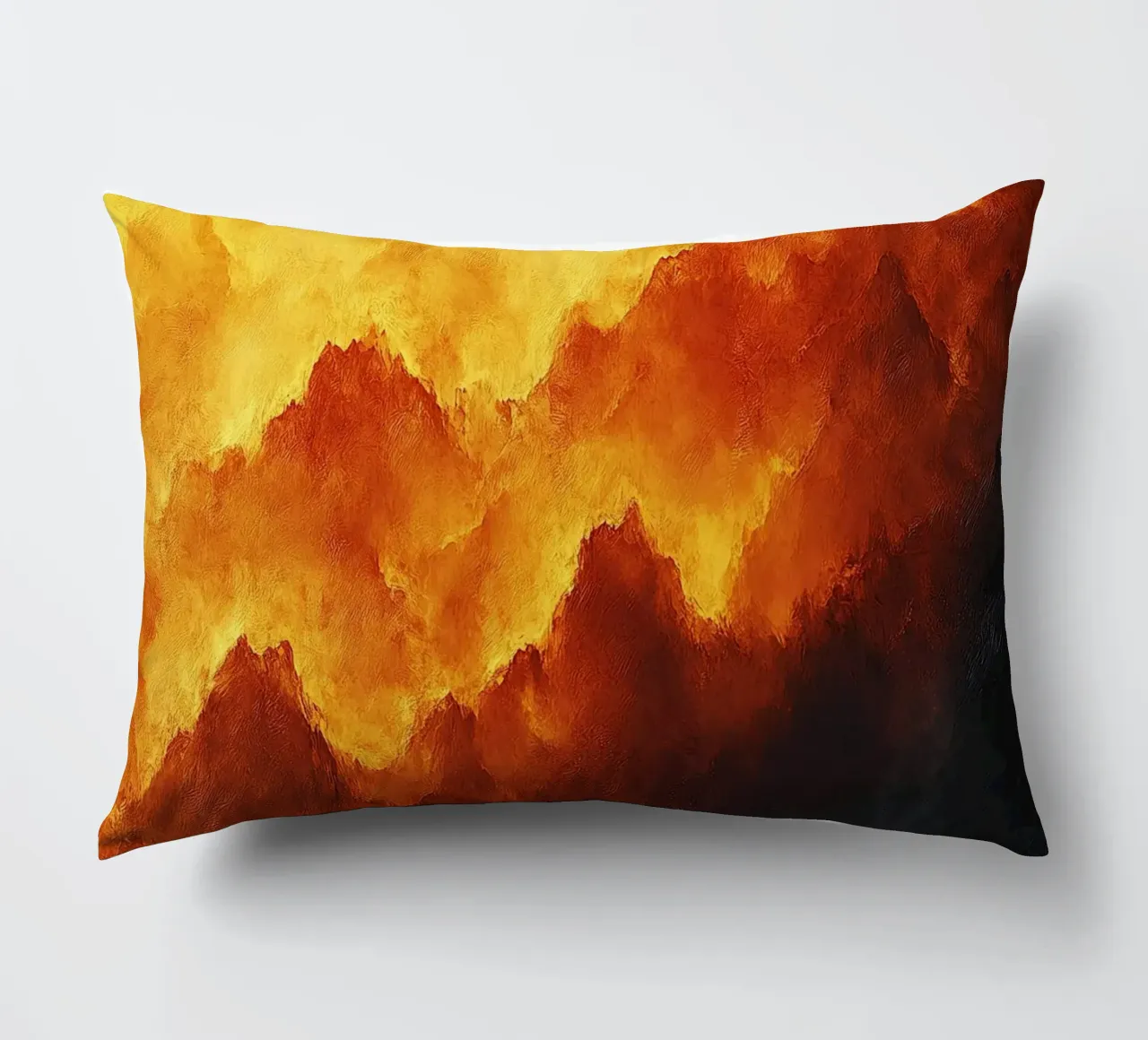 Cielo di fuoco cuscino da Nikis Art Studio