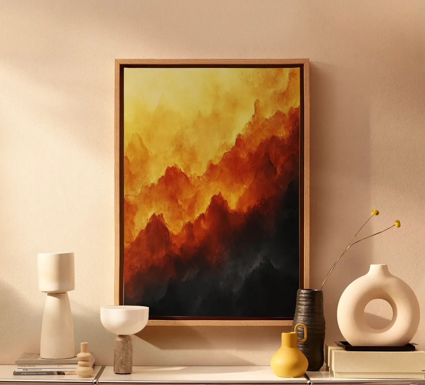Cielo di fuoco tela da Nikis Art Studio