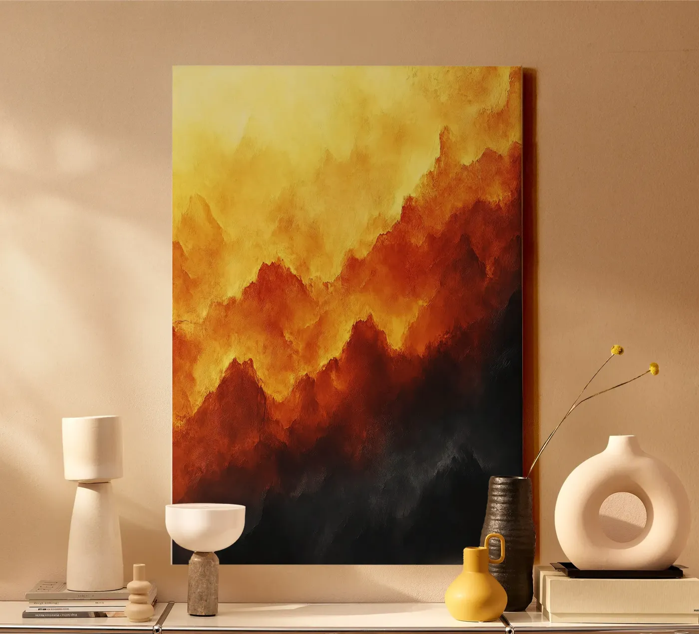 Cielo di fuoco tela da Nikis Art Studio