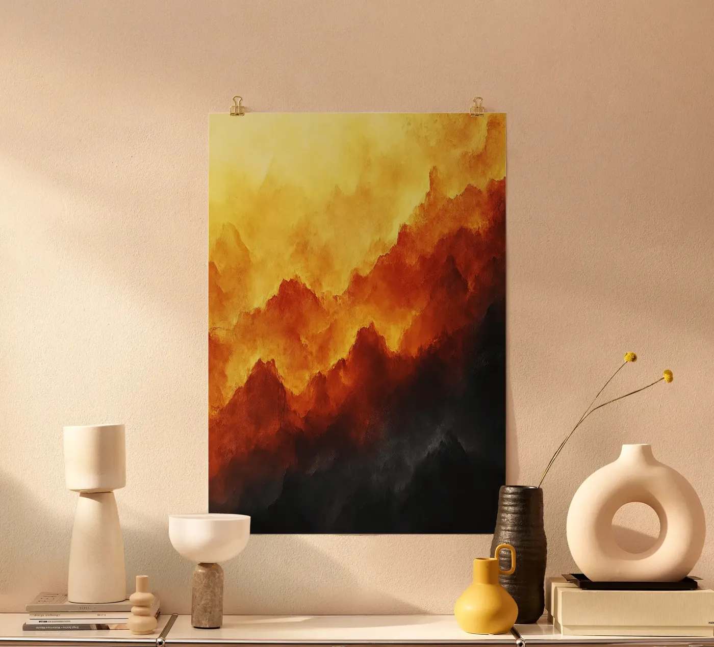 Sky of fire poster by Nikis Art Studio