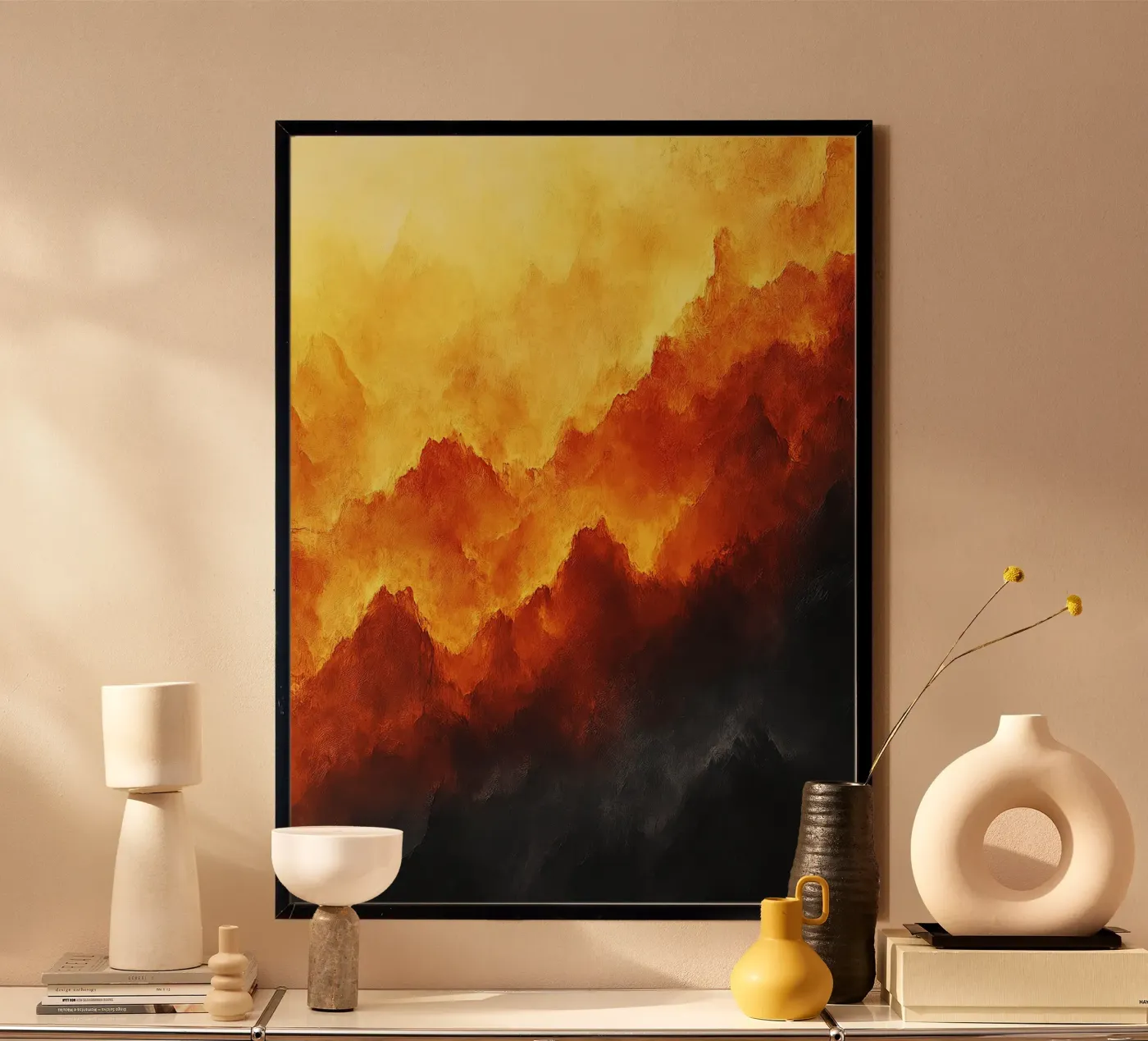 Sky of fire poster by Nikis Art Studio