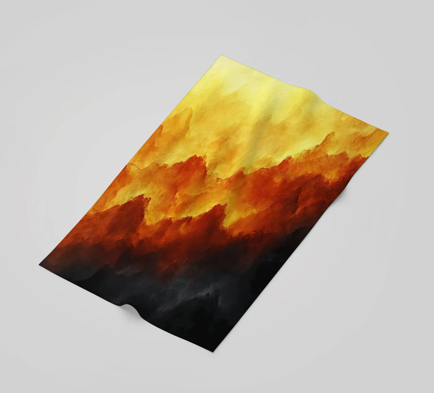 Cielo di fuoco telo mare da Nikis Art Studio