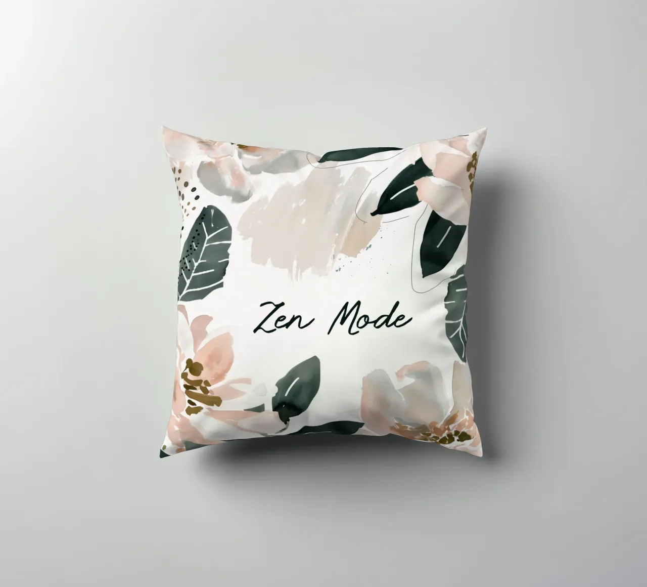 Zen Mode (Floral Version) cuscino da treechild
